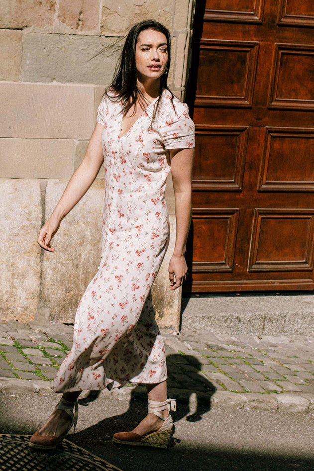 Saule Dress Off White Floral