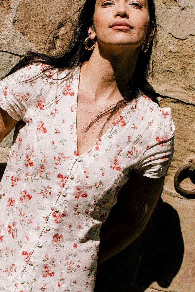 Saule Dress Off White Floral