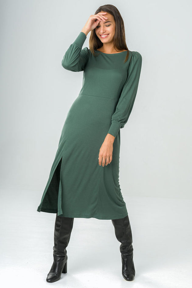 Victoria Midi Dress Green