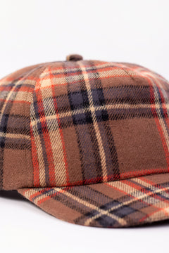 Floppy Cap Brown/Red Check