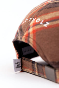 Floppy Cap Brown/Red Check