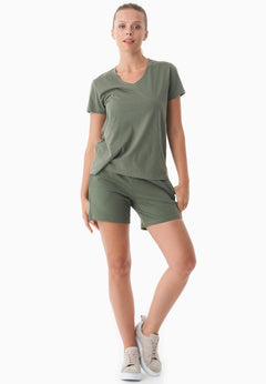 Sabbrina Light Organic Cotton Sweatshorts Olive