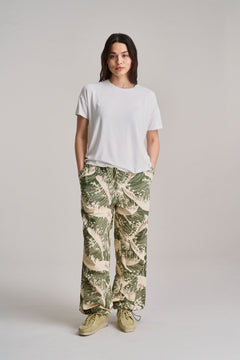Safari Women's Organic Cotton Trousers Wave Print