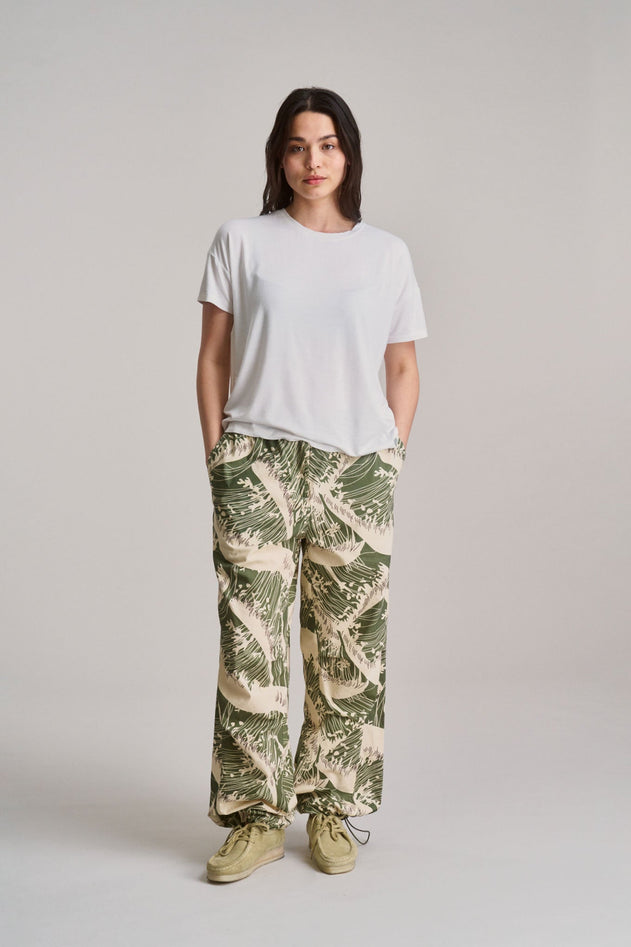Safari Women's Organic Cotton Trousers Wave Print