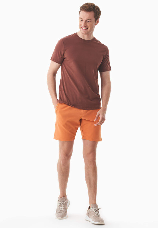 Sahin Light Organic Cotton Sweatshorts Apricot Tan