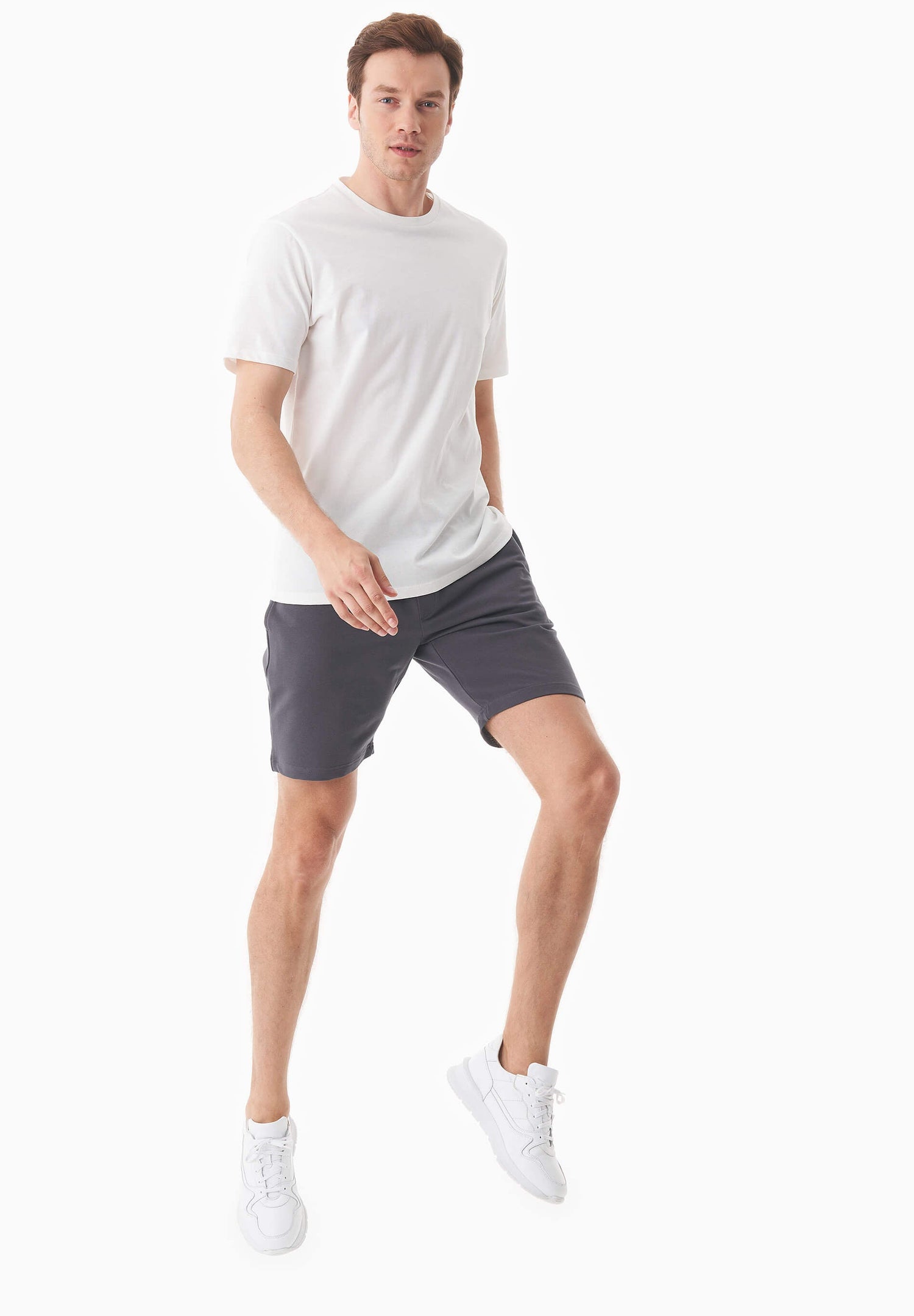 Sahin Light Organic Cotton Sweatshorts Shadow