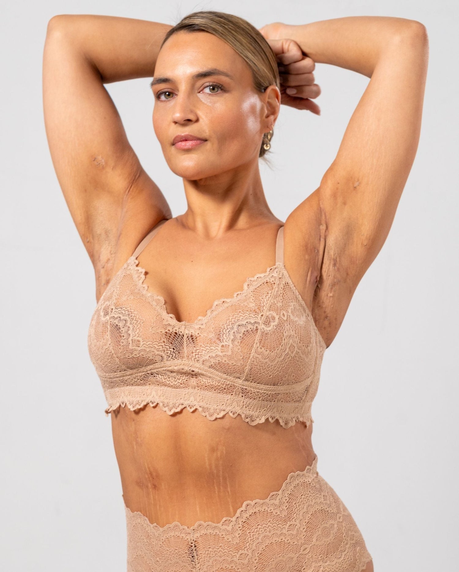 Lace Balconette Warm Nude