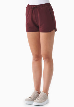 Sanndra Light Organic Cotton Sweatshorts Bordeaux