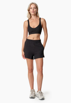 Savanna Waffle Shorts Black