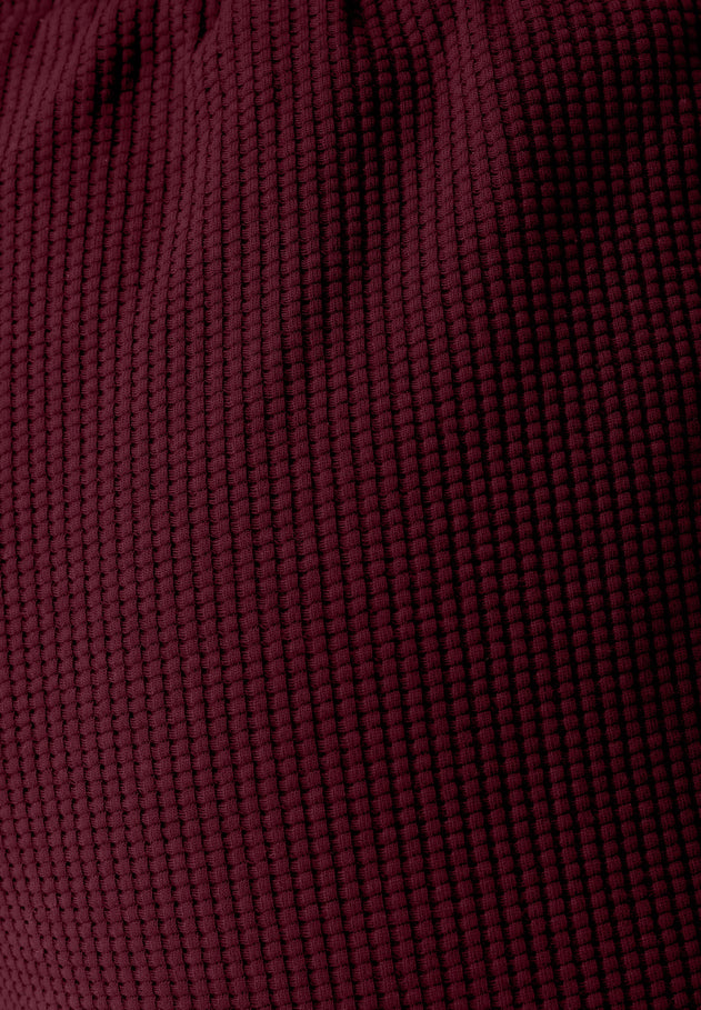 Savanna Waffle Shorts Bordeaux