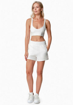Savanna Waffle Shorts Off-White