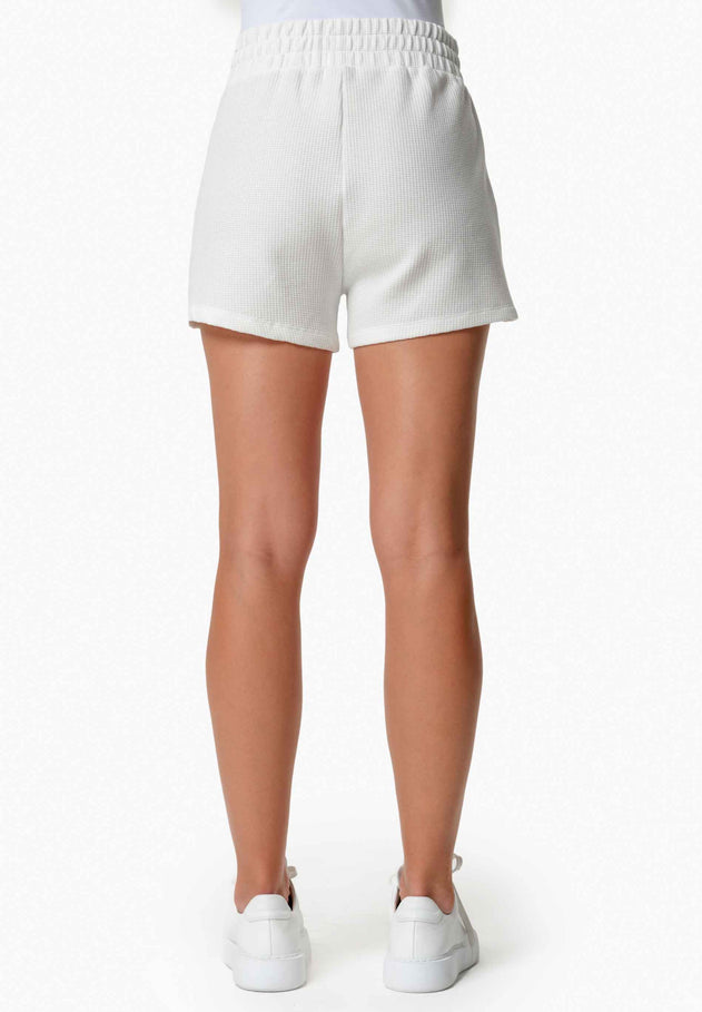 Savanna Waffle Shorts Off-White