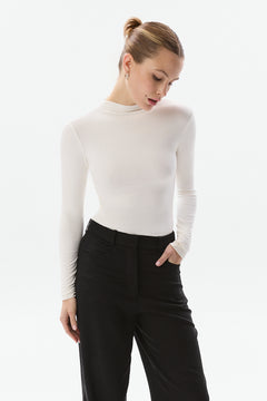 Saint Body Mini Turtleneck Bodysuit White