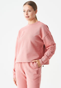 Seda Soft Touch Organic Cotton Sweatshirt Blush Pink