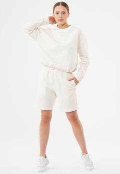 Seda Soft Touch Organic Cotton Sweatshirt Off White