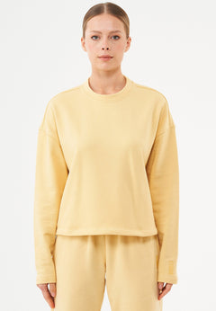 Seda Soft Touch Organic Cotton Sweatshirt Soft Yellow