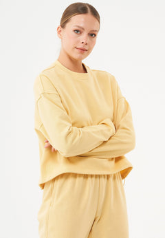 Seda Soft Touch Organic Cotton Sweatshirt Soft Yellow