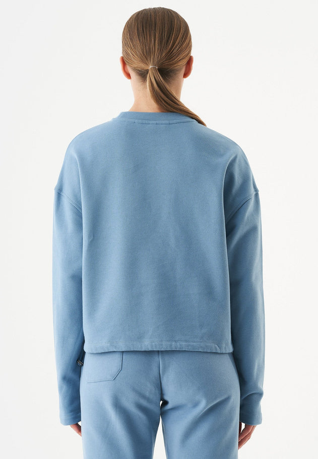 Seda Soft Touch Organic Cotton Sweatshirt Steel Blue