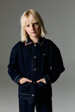 Kids' Sena Denim Overshirt Blue