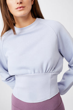 Cropped Sweater Grey Lavender