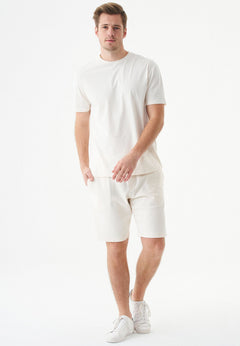 Shadi Soft Touch Organic Cotton Sweatshorts Off White