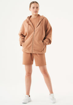 Sheyma Organic Cotton Sweatshorts Light Brown