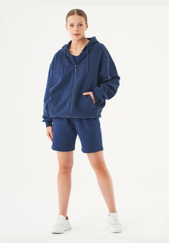 Sheyma Organic Cotton Sweatshorts Navy