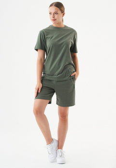 Sheyma Organic Cotton Sweatshorts Olive