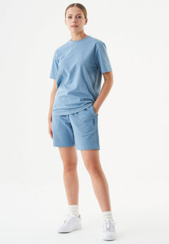 Sheyma Organic Cotton Sweatshorts Steel Blue