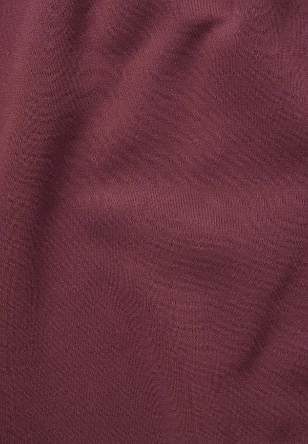 SILLIVIA Crop Sweatshirt Bordeaux Red