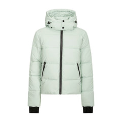 Hooded Puffer Jacket Mint Green