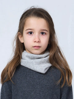 Kids' Cashmere Snood Grey