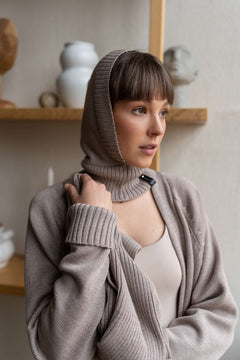 Women's Knitted Merino Winter Balaclava Hood