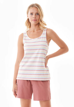 Steella Shorts Pyjama Set Multi Colour / Clay