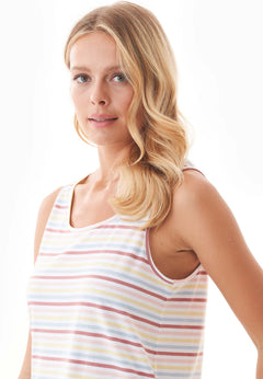 Steella Shorts Pyjama Set Multi Colour / Clay