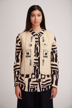 Iya Viscose Shirt Jonc Black Print