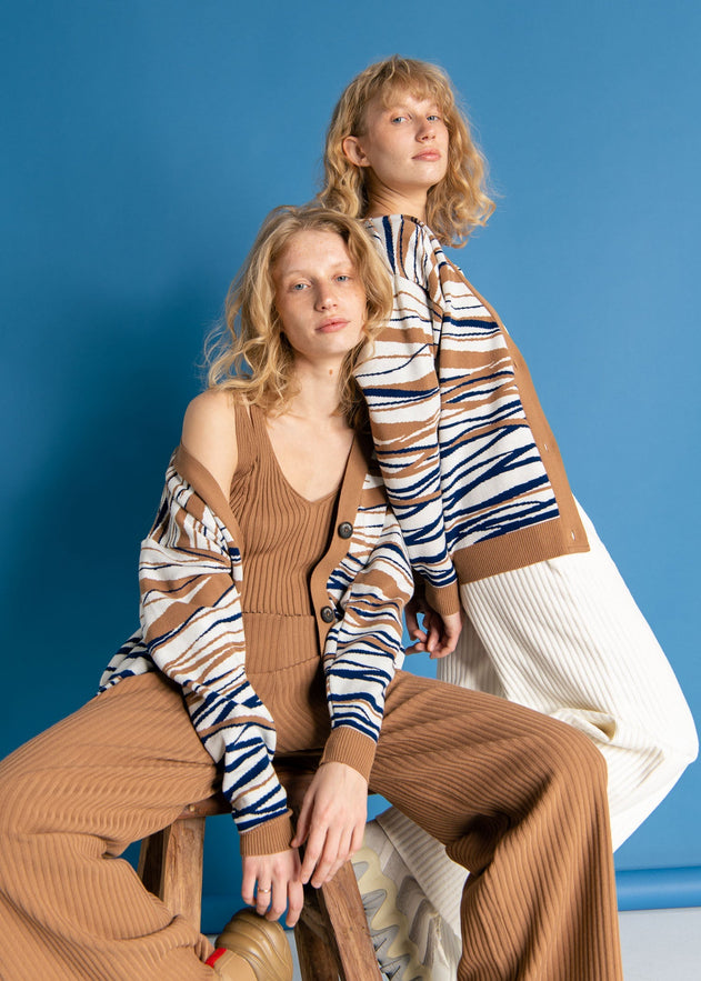 Donna Ribbed Crop Top Caramel