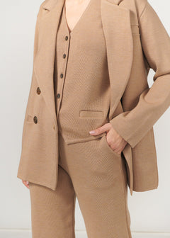 Ora, Forza & Galante Merino Co-ord Beige