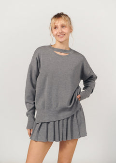 Piccolo & Rotondo Merino Co-ord Light Grey