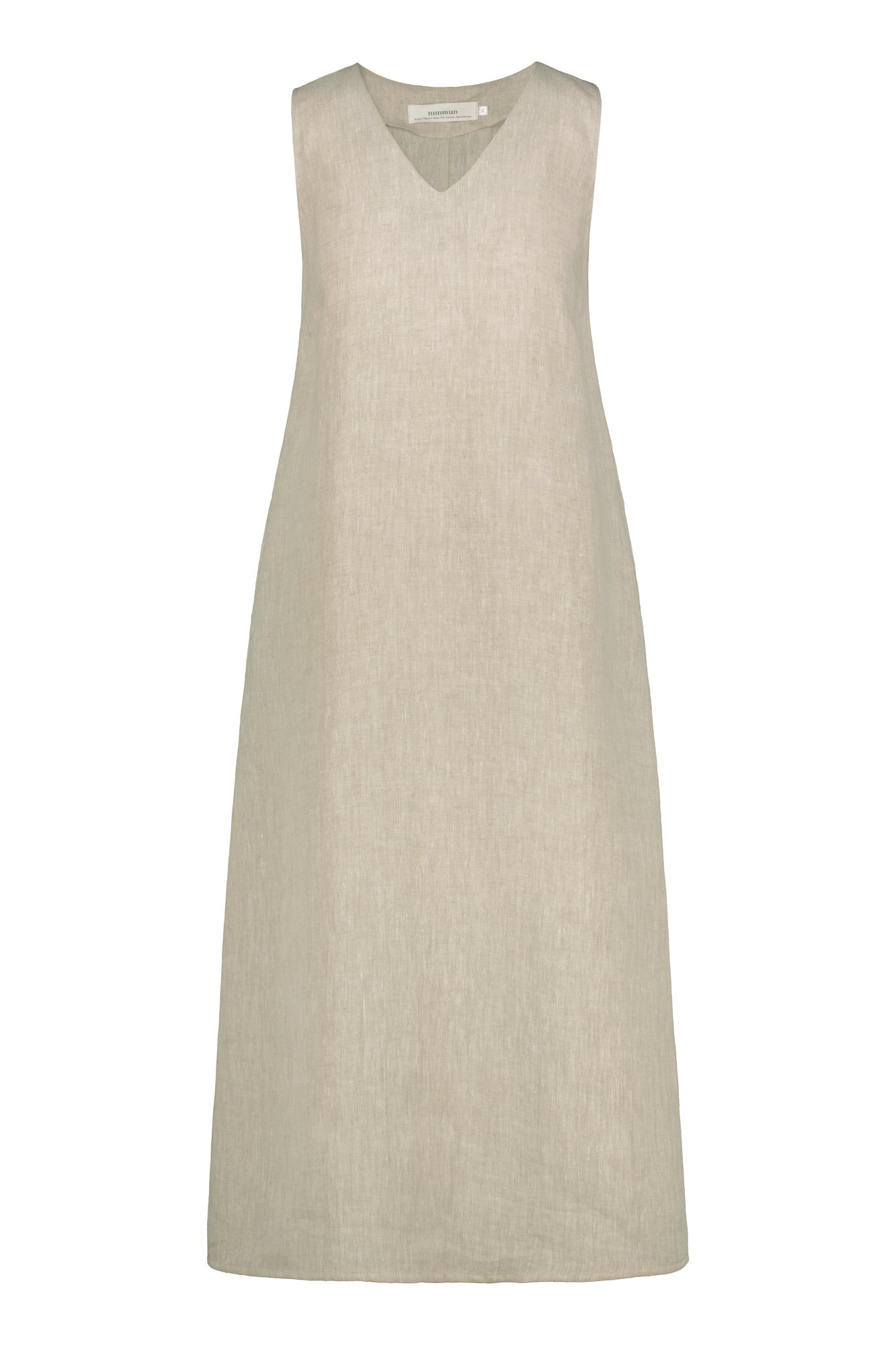 Sandholm Linen Midi Dress Natur