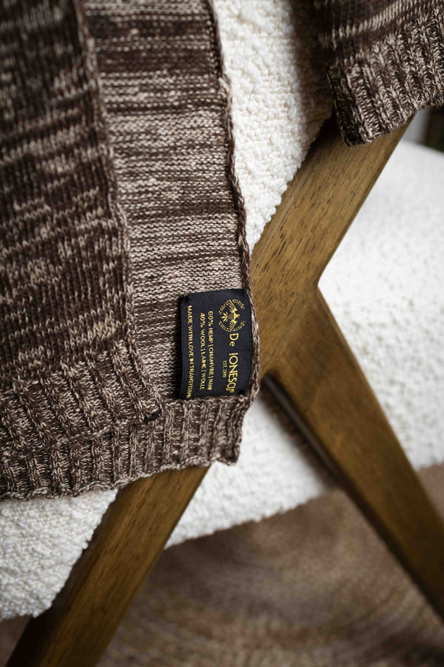 The Hemp & Wool Scarf  Brown