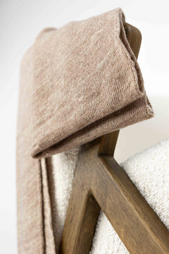 The Hemp & Wool Scarf  Beige