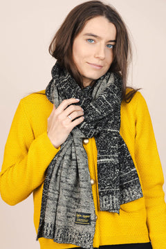 The Hemp & Wool Scarf  Black