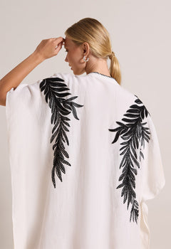 Serina Kaftan Dress Antique White