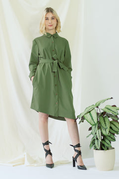 Zabel Dress Olive Green