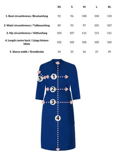 Sandra Dress Dark Blue