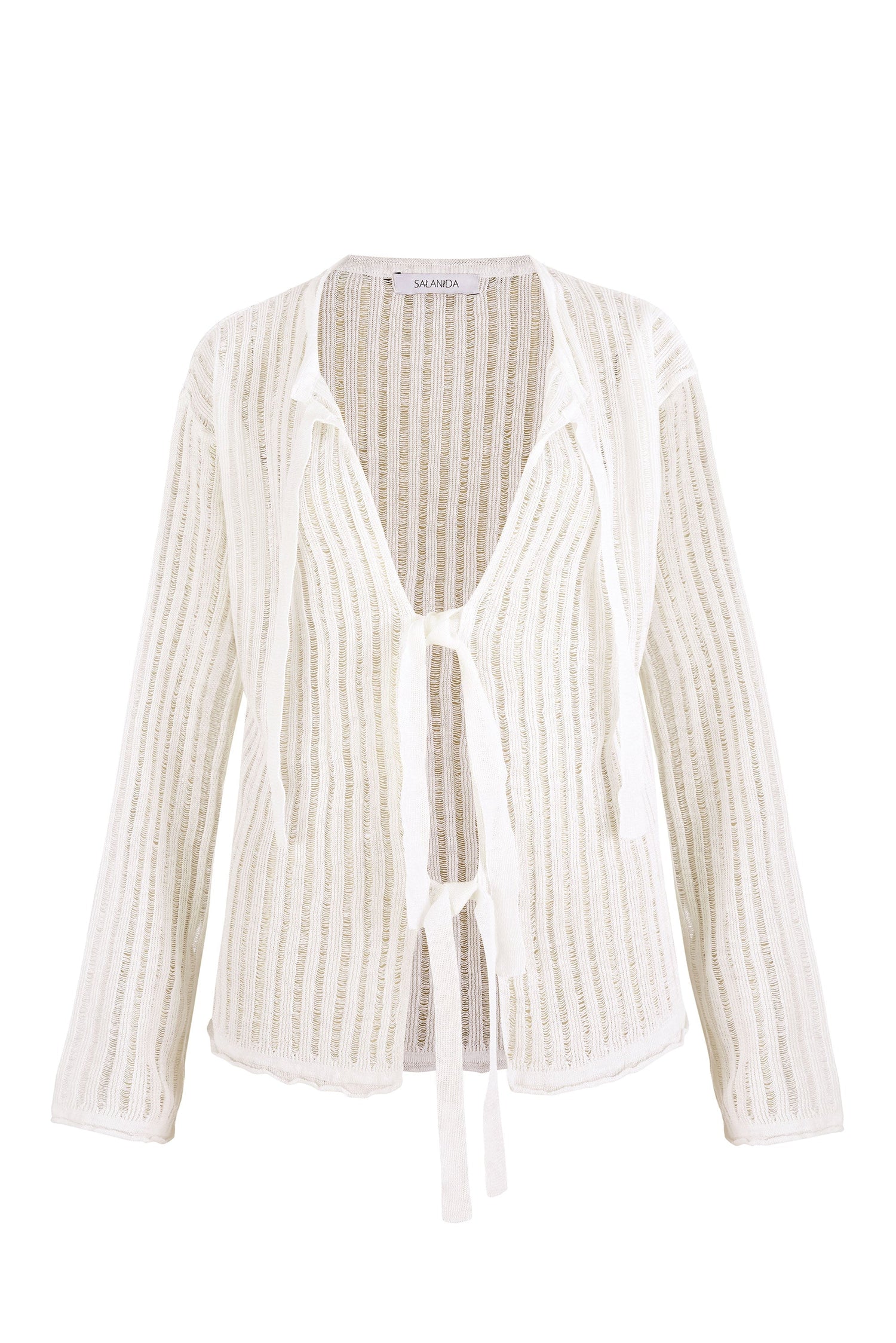 Sole Linen Cardigan White
