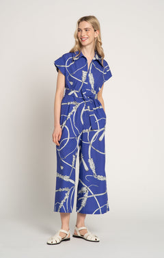Butella Poplin Jumpsuit Whip Blue
