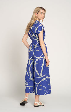 Butella Poplin Jumpsuit Whip Blue