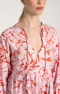 Futrinka Rustic Maxi Dress Horsemen Pink